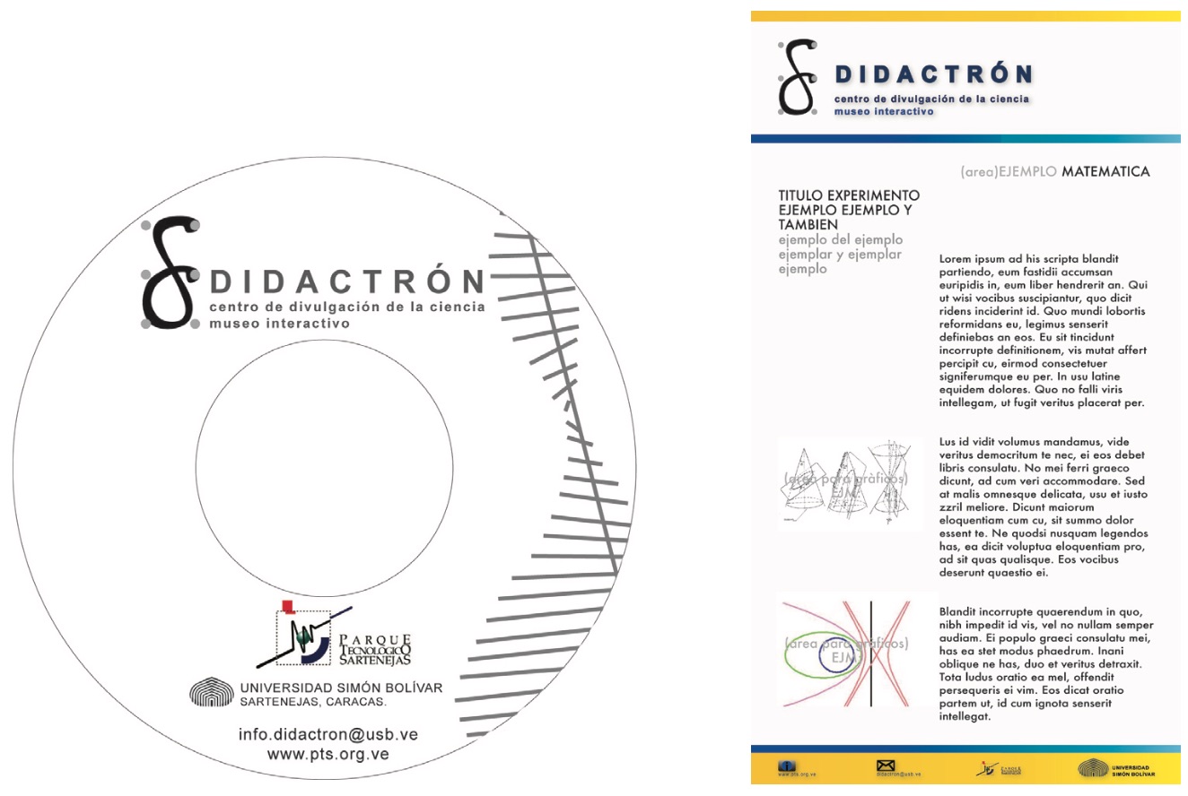 cd cover - exhibit info design